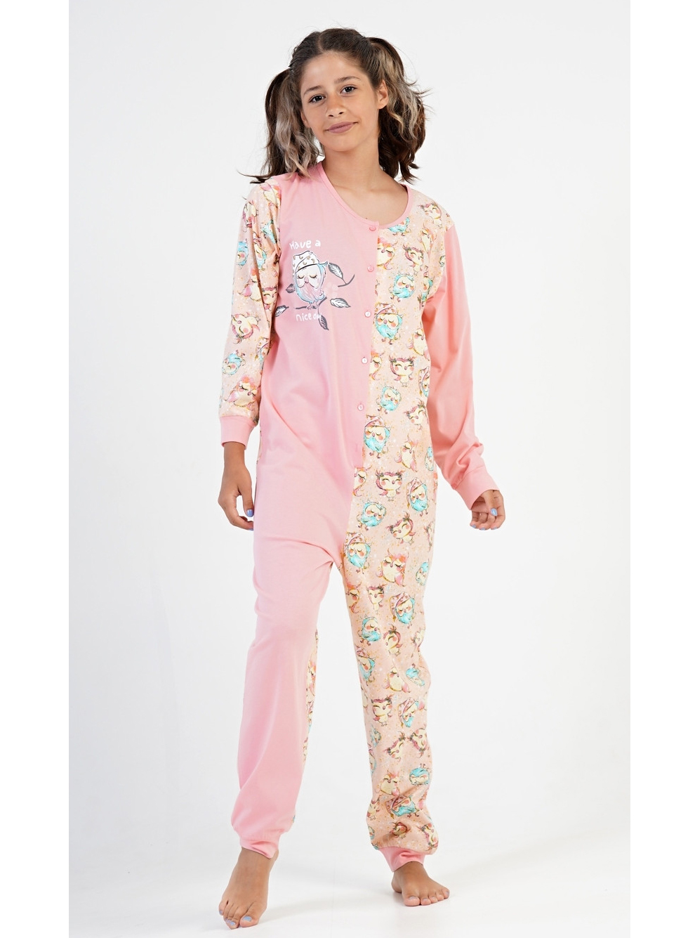 Dívčí overal na spaní Sovičky - Vienetta Secret