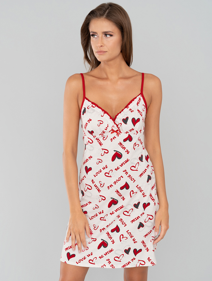 Dámská noční košile na ramínka Emocja  -Italian Fashion 