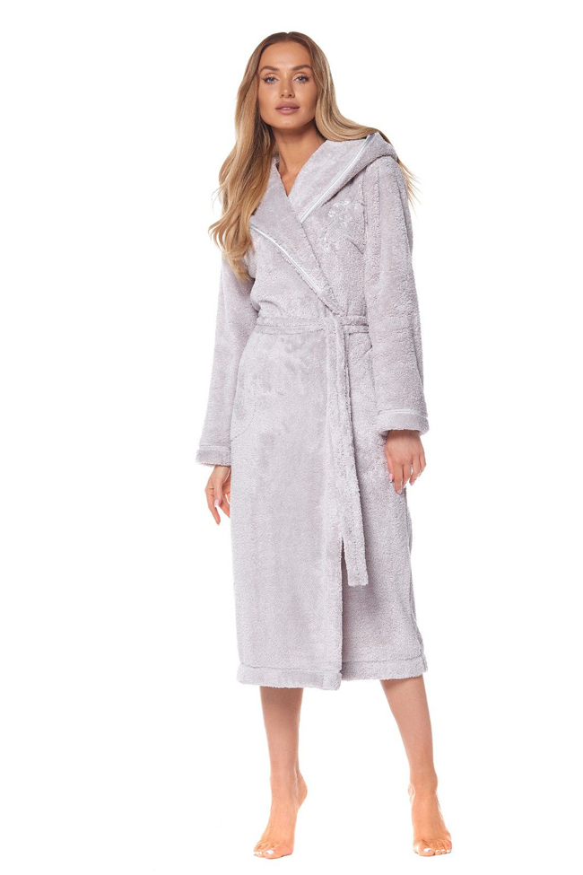 Dámský župan 2128 Lila dlouhý - L§L