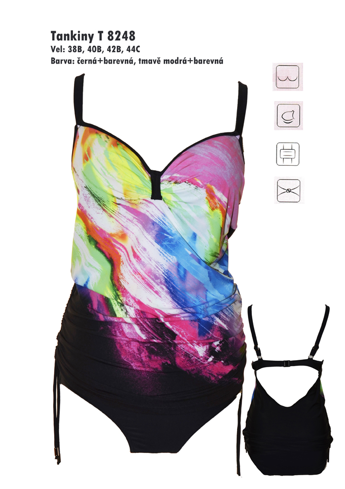 Dámské plavky tankiny push up T 7223 - Effy