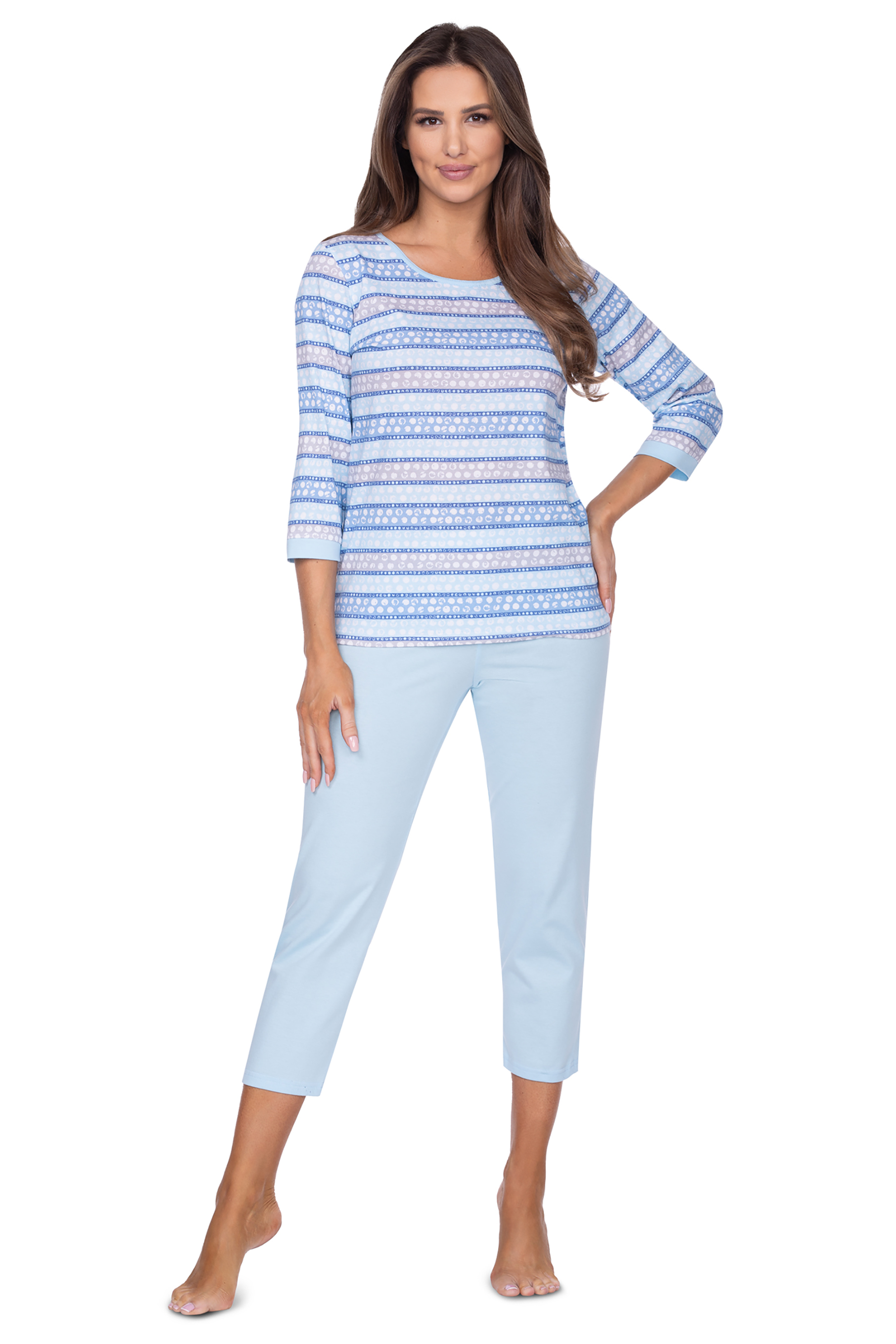 Dámské pyžamo s 3/4 rukávem 609 - Regina