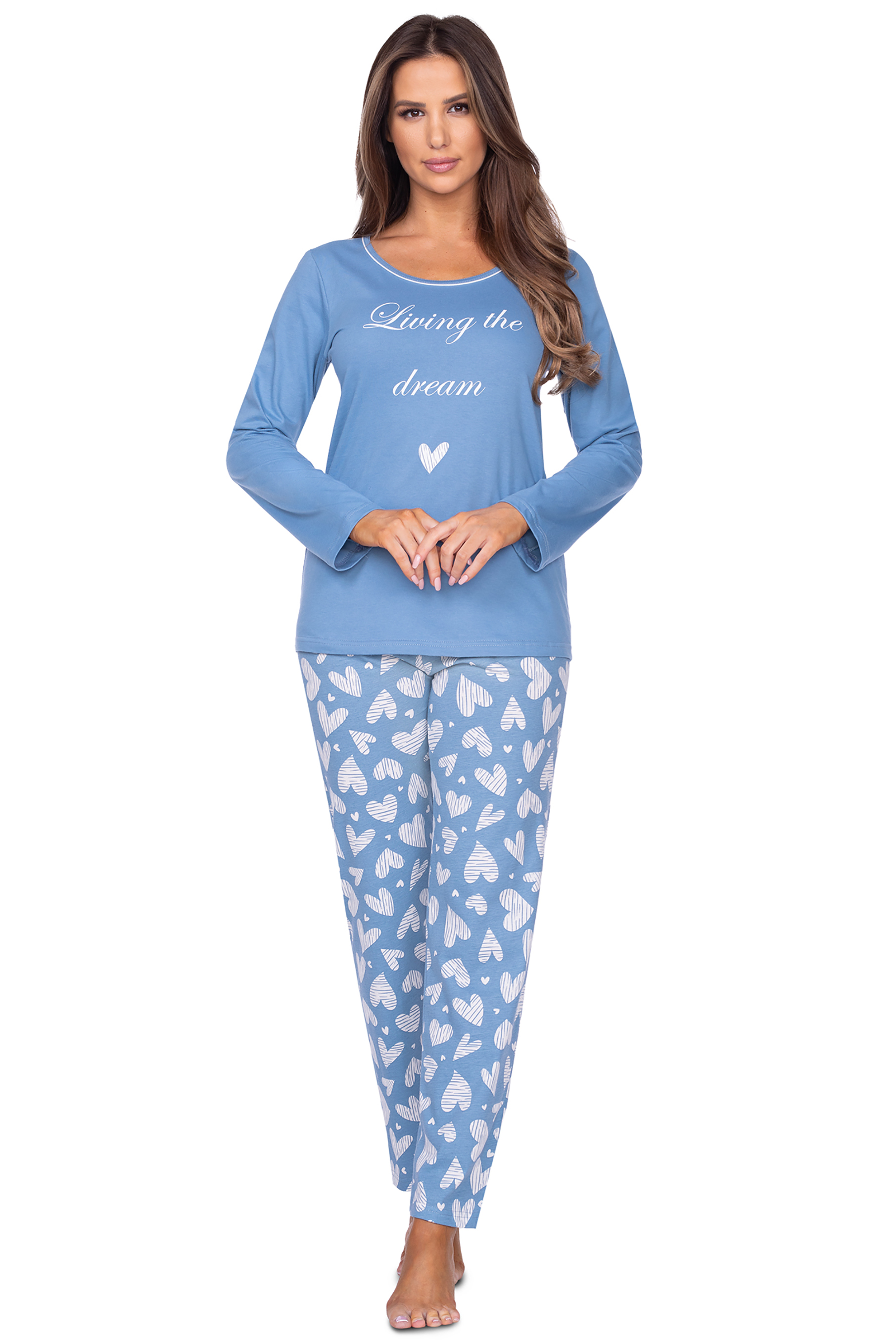 Dámské pyžamo s dlouhým rukávem 617 - Regina