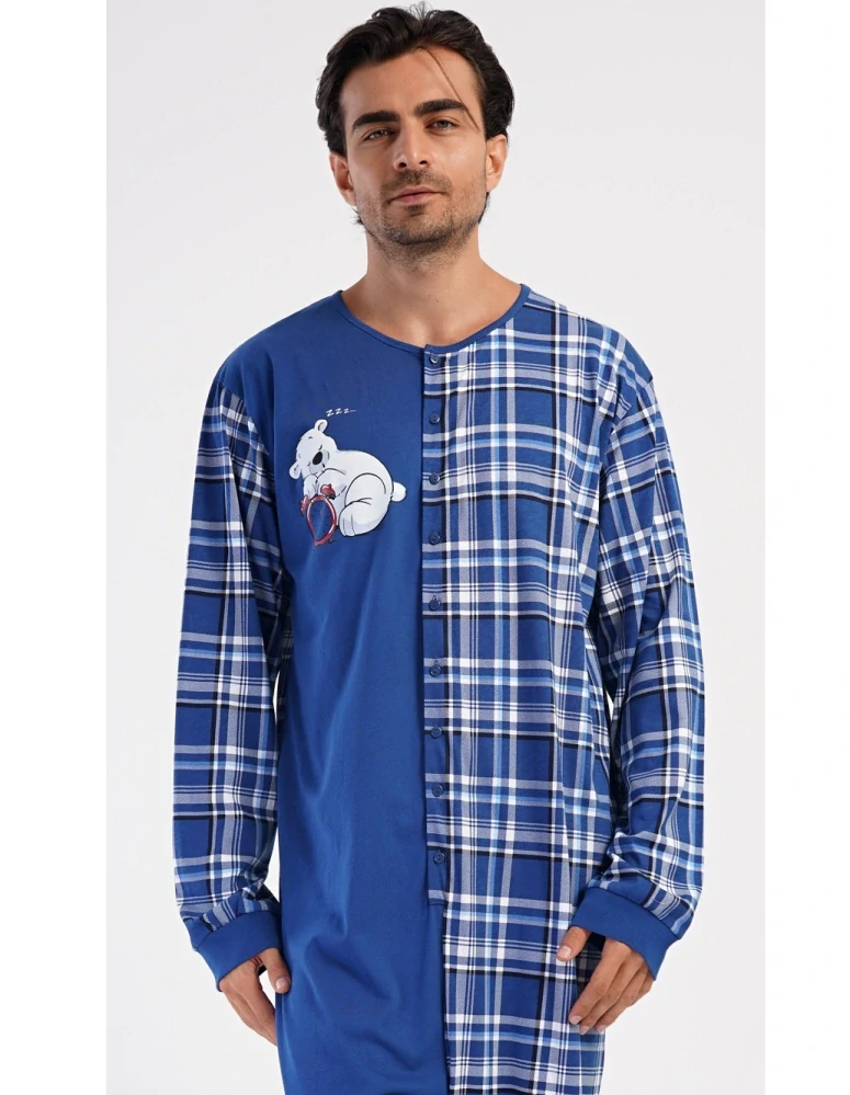 Pánský overal na spaní Méďa Ospalec - Vienetta Secret