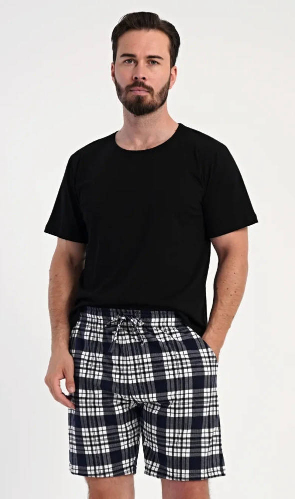 Pánské pyžamové kalhoty kraťasy Lukáš - Vienetta Secret