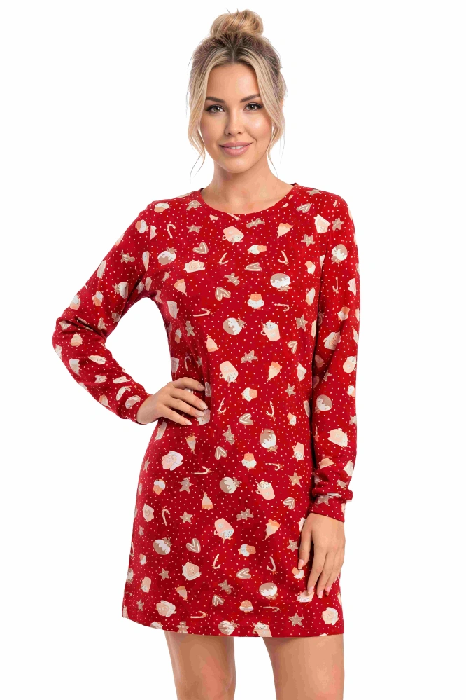 Dámská noční košile vánoční Cookie L Donna