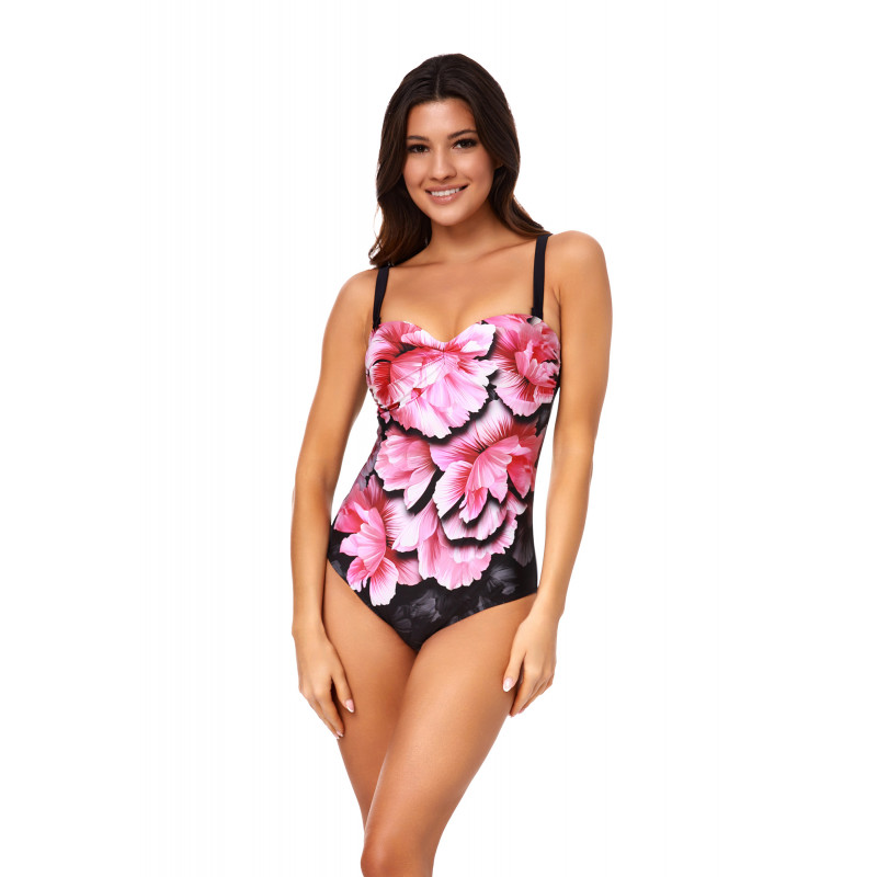 Dámské plavky jednodílné pro plnoštíhlé K 8090 - Effy 