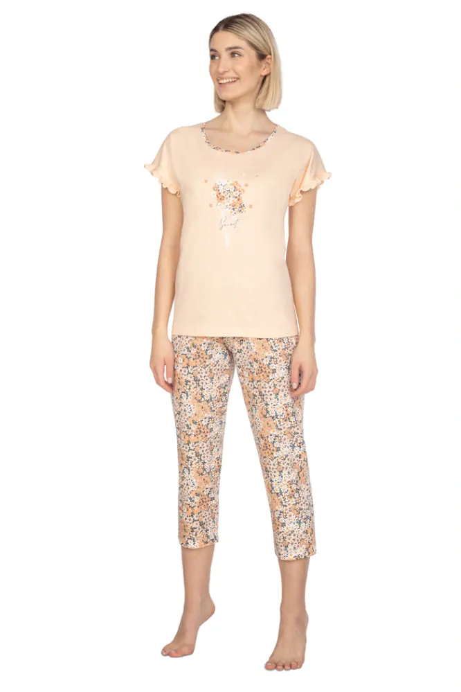 Dámské pyžamo s krátkým rukávem  666 - Regina 