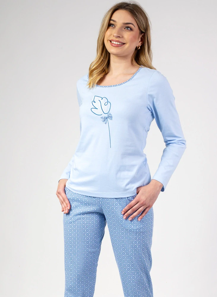 Dámské pyžamo s dlouhým rukávem 669 - Regina