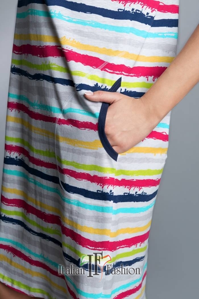 Dámská noční košile s krátkým rukávem Alison -Italian Fashion 