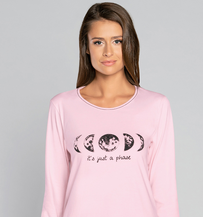 Dámská noční košile s dlouhým rukávem Umbra  -Italian Fashion 