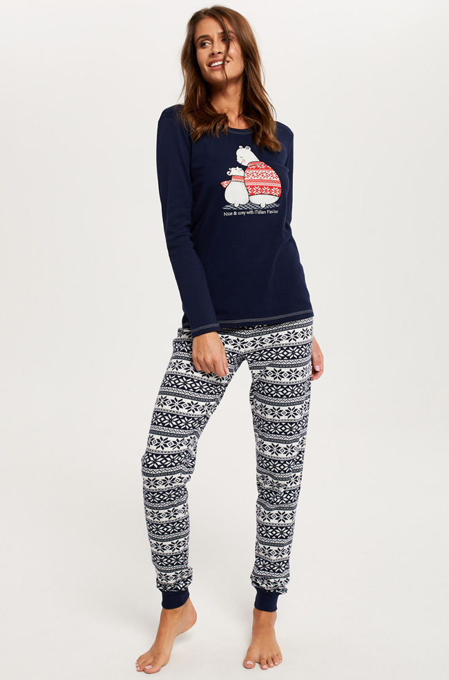 Dámské pyžamo s dlouhým rukávem Arktyka - Italian Fashion