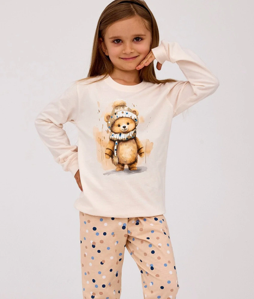 Dámské pyžamo s dlouhým rukávem Sweet Bear 671/377 - Cornette