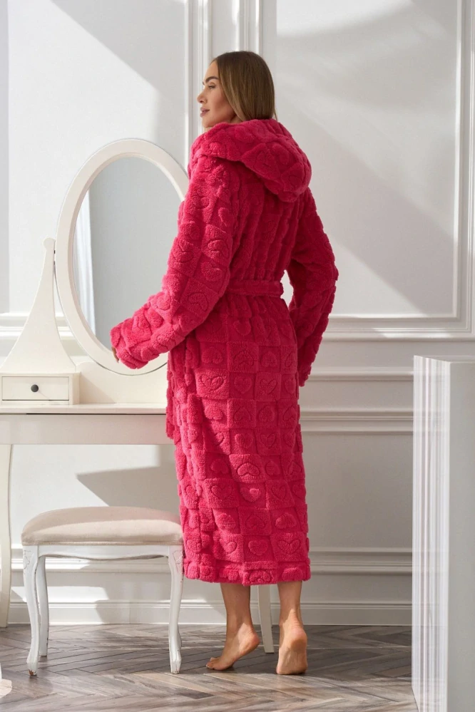 Dámský župan dlouhý 2554 Valentine angora - L§L