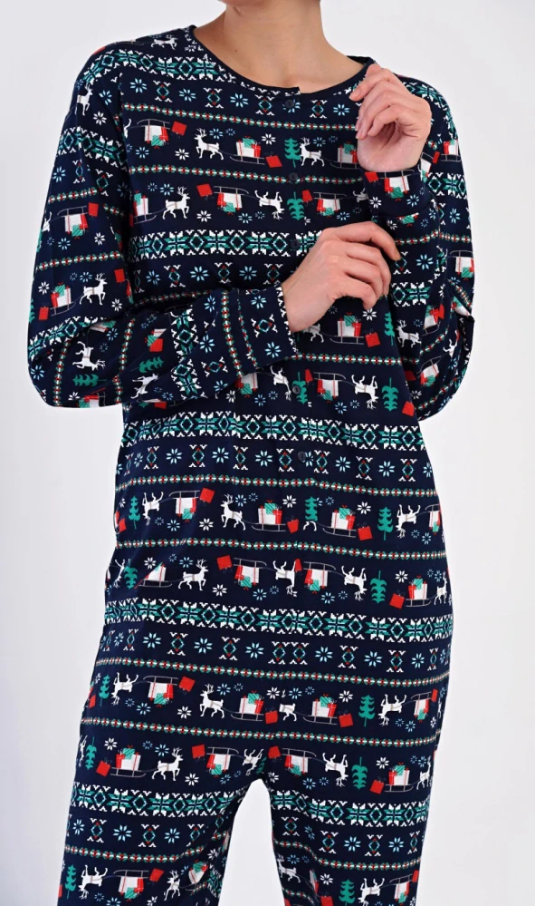Dámský overal na spaní Merry Christmas - Vienetta Secret