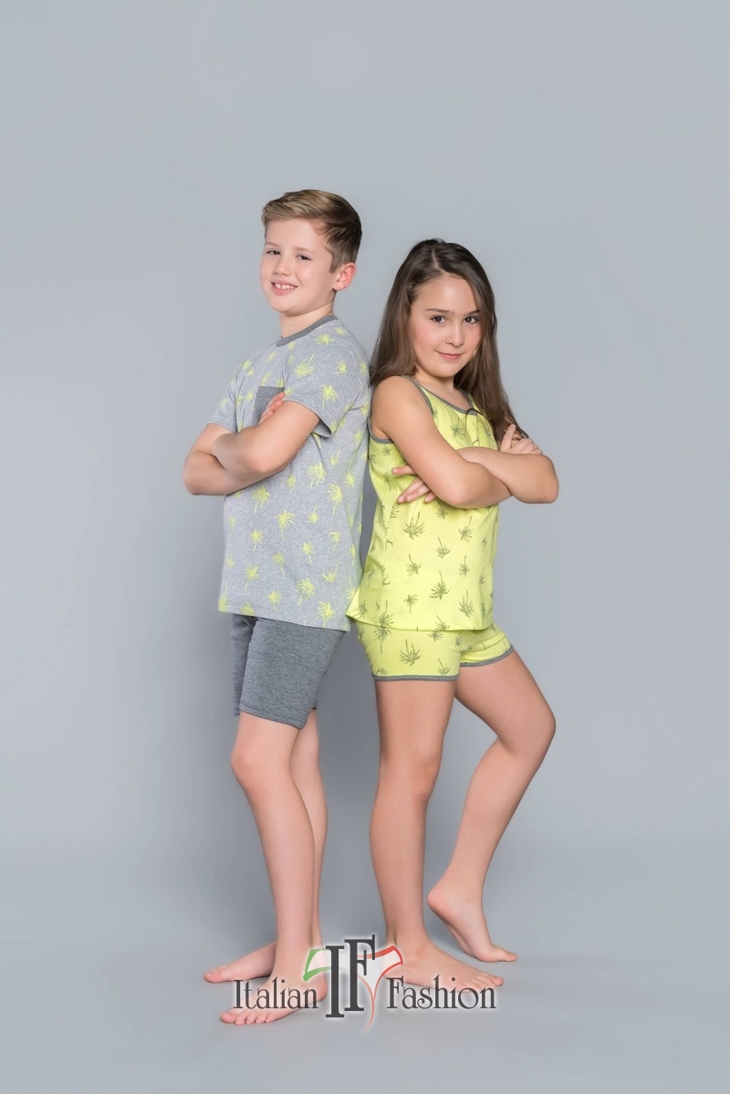 Italian Fashion dívčí pyžamo s kraťasy Madera 8-14let