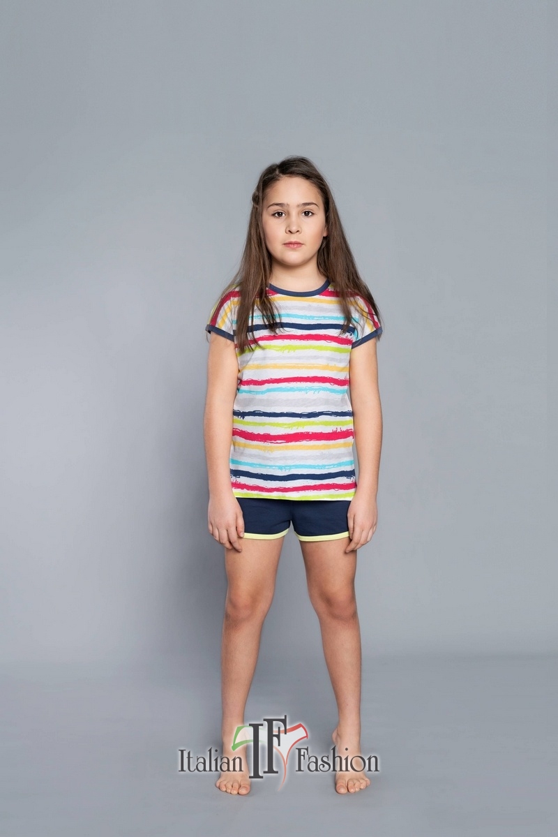 Dámská noční košile s krátkým rukávem Alison -Italian Fashion 