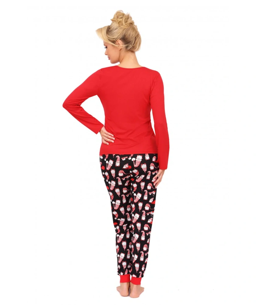 Dámské vánoční pyžamo s dlouhým rukávem Santi - Donna