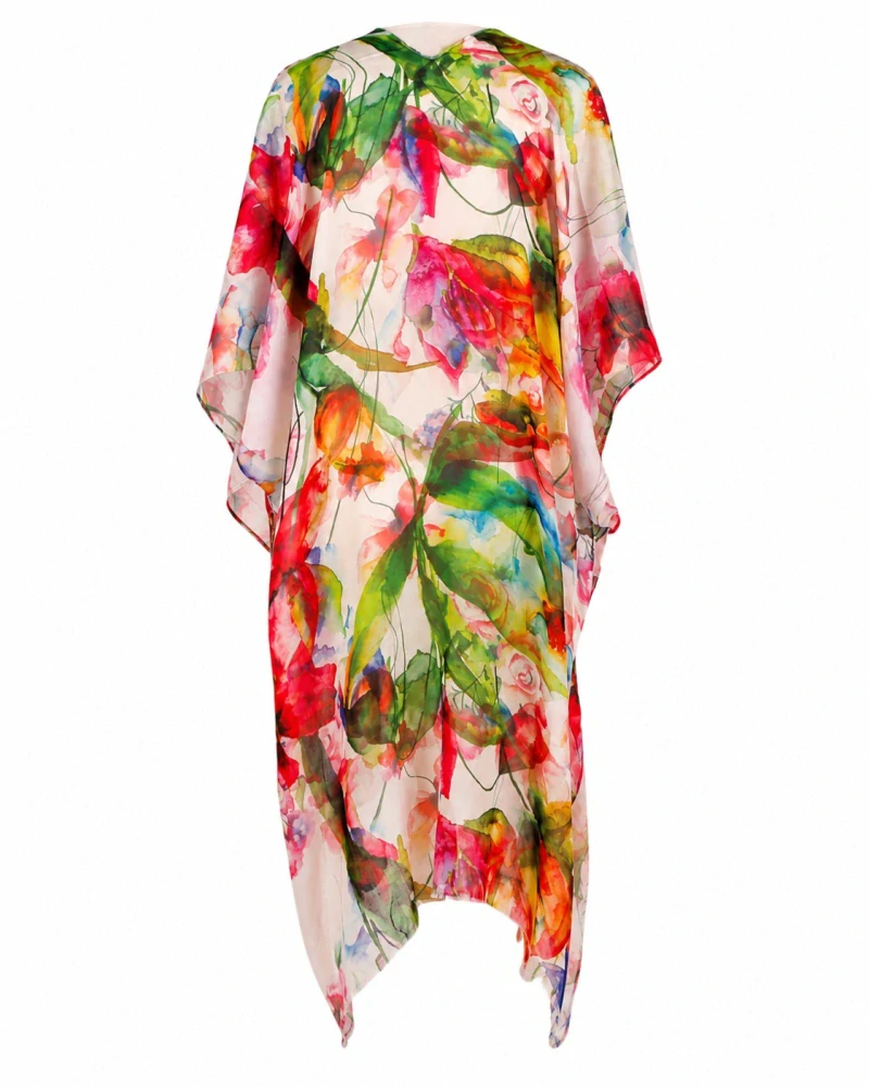 Plážové šaty - plážové kimono květ, vel.Uni, Effy