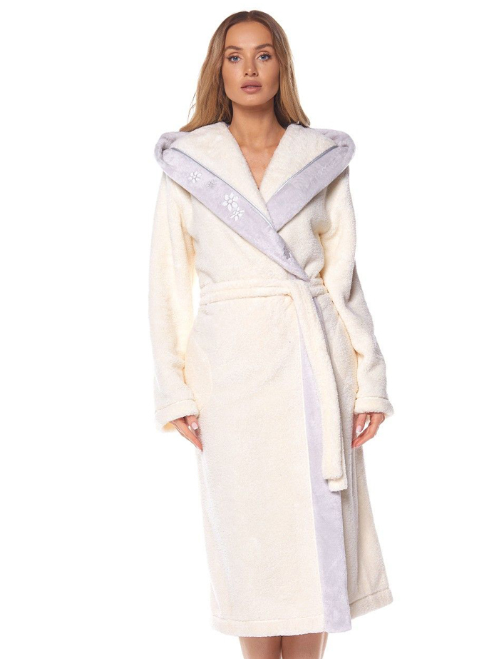 Dámský župan 2127 Selene dlouhý růžová - L§L