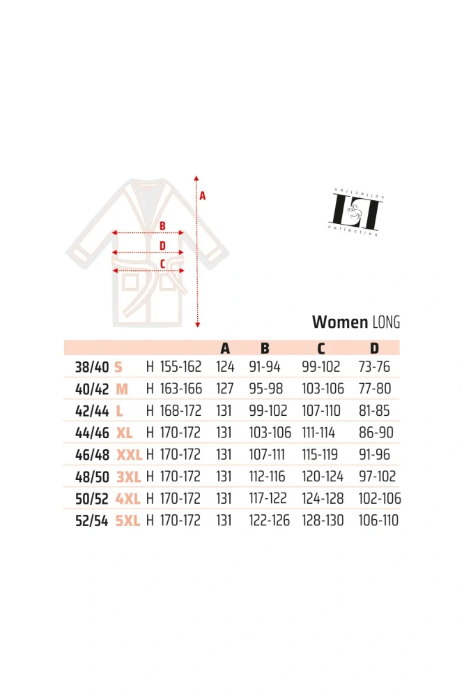 Dámský župan dlouhý 2554 Valentine angora - L§L