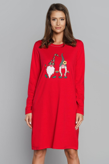 Dámská noční košile s dlouhým rukávem Santa -Italian Fashion