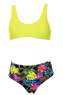 Dámské plavky dvoudílné s vysokými brazilkami B 6406 - Effy  