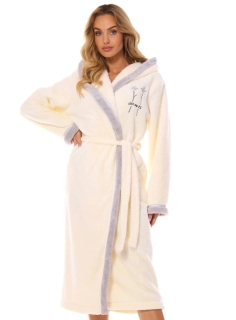 Dámský župan dlouhý 2419 Tess ecru - L§L