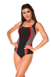 Plavky jednodílné sportovní K 8052 černá - Effy