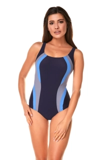 Plavky dámské jednodílné sportovní K 8052 modrá - Effy