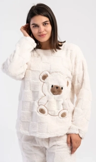 Dámské teplé pyžamo dlouhé Teddy - Vienetta Secret
